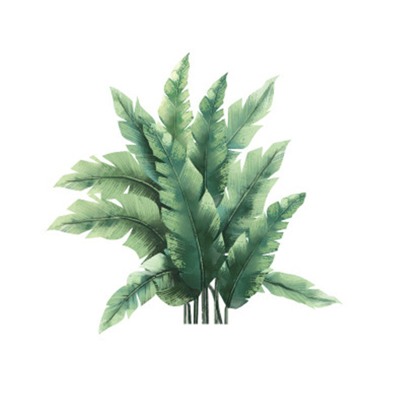 Tropical Plant Turtle Leaf Wall Sticker Home Decor Beach Palm Leave Art Wall Decal For Kids Room Living Room Bedroom Mural A breathe of home