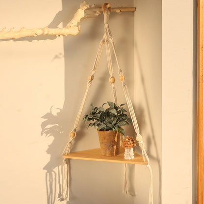 Macrame Shelves For Bedroom Plant Boho Home Decor Chr A breathe of home