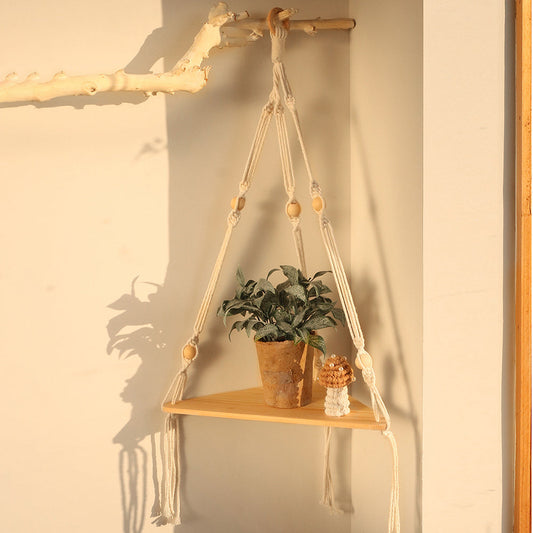 Macrame Shelves For Bedroom Plant Boho Home Decor Chr A breathe of home