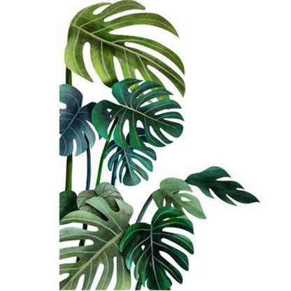 Tropical Plant Turtle Leaf Wall Sticker Home Decor  Beach Palm Leave Art Wall Decal For Kids Room Living Room Bedroom Mural A breathe of home