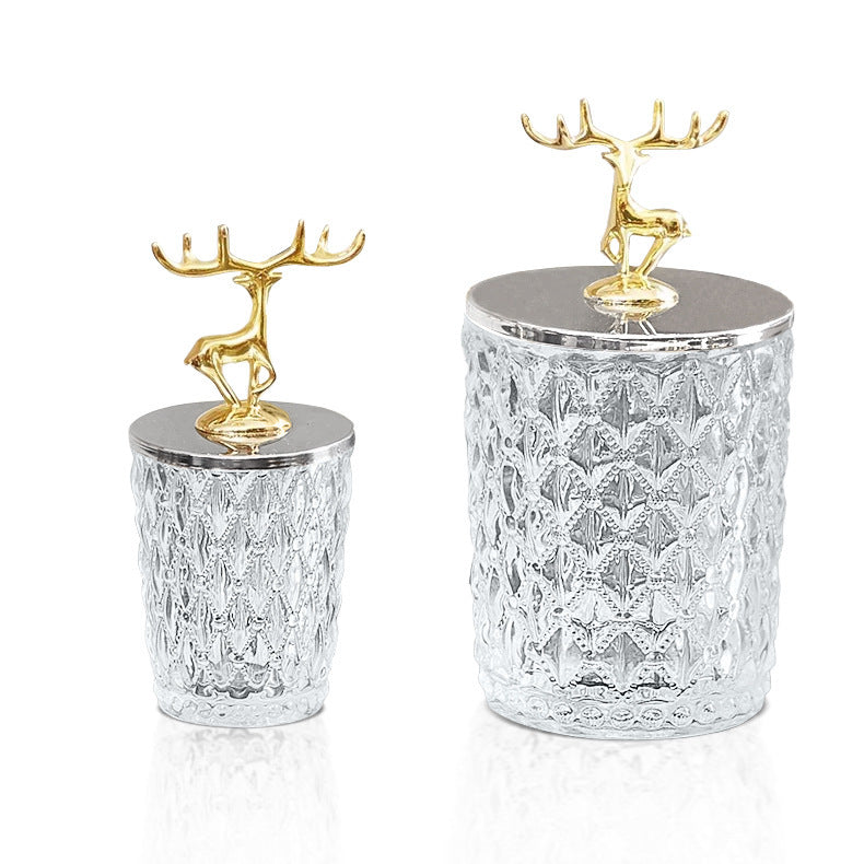 Retro Glass Storage Jars Lid Food Snacks Container Home Kitchen Decoration Tool A breathe of home