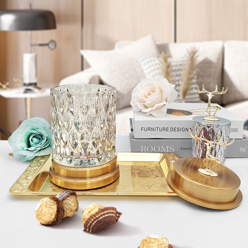 Retro Glass Storage Jars Lid Food Snacks Container Home Kitchen Decoration Tool A breathe of home