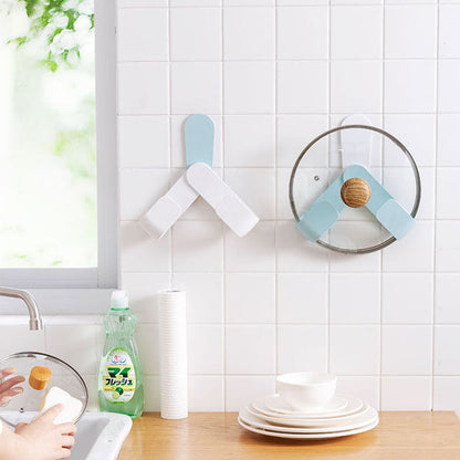 Rotation Adjustment Pan Cover Holder Useful Spoon Pot Lid Shelf Cooking Storage Kitchen Decor Tool Stand Holder A breathe of home
