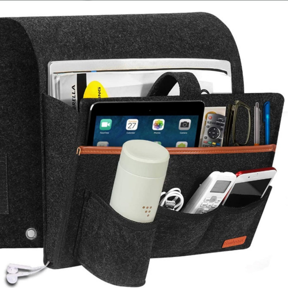 Extra Felt Bedside Storage Organizer Hanging Storage Armrest Sofa Holder Pouch A breathe of home