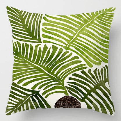 Floral Plant Pattern Cushion Cover Bedroom Decor A breathe of home