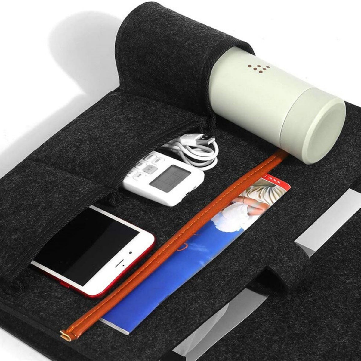 Extra Felt Bedside Storage Organizer Hanging Storage Armrest Sofa Holder Pouch A breathe of home