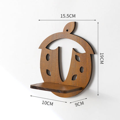 Retro Wall Home Decor Hydroponic Plant Solid Wood Shelving A breathe of home