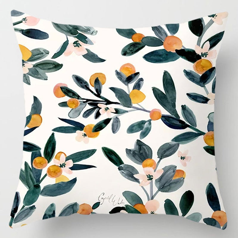 Floral Plant Pattern Cushion Cover Bedroom Decor A breathe of home