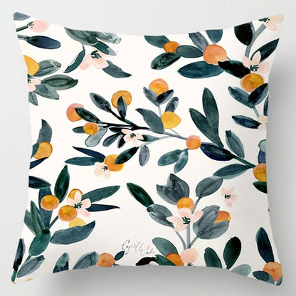 Floral Plant Pattern Cushion Cover Bedroom Decor A breathe of home