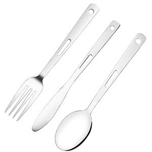 Tent Camping Kitchen RV Cooking Set Utensils Dining Fork Spoon Set A breathe of home