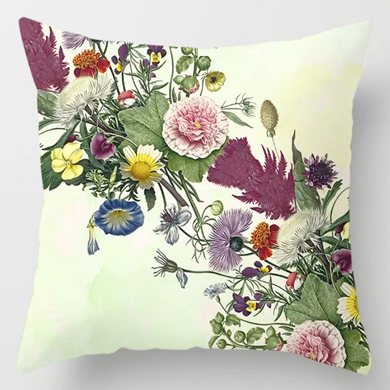 Floral Plant Pattern Cushion Cover Bedroom Decor A breathe of home