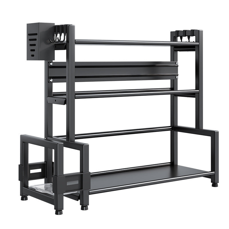 Kitchen Dining Table Cutter Clamp Chopsticks Salt Seasoning Jar Storage Rack A breathe of home