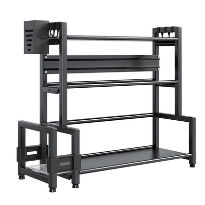 Kitchen Dining Table Cutter Clamp Chopsticks Salt Seasoning Jar Storage Rack A breathe of home