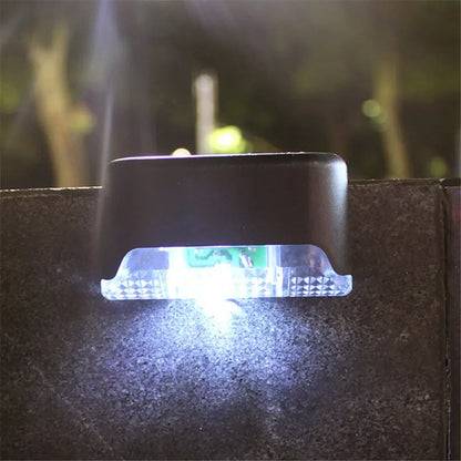 4Pcs Stair LED Solar Lamp Waterproof Outdoor Garden Light A breathe of home