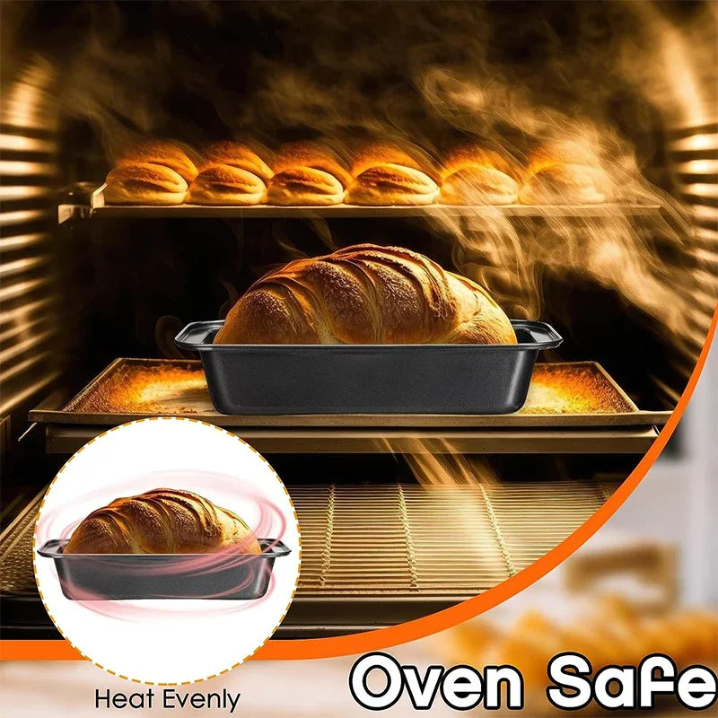 Nonstick loaf pan in carbon steel – ideal for bread, toast, brownies, and meatloaf