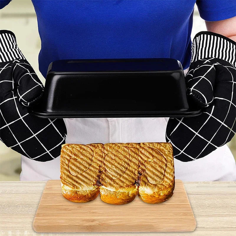 Nonstick loaf pan in carbon steel – ideal for bread, toast, brownies, and meatloaf