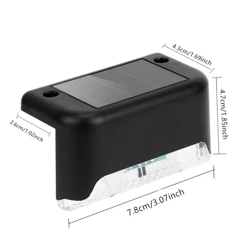 4Pcs Stair LED Solar Lamp Waterproof Outdoor Garden Light A breathe of home