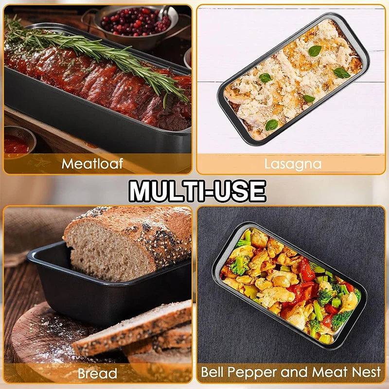 Nonstick loaf pan in carbon steel – ideal for bread, toast, brownies, and meatloaf