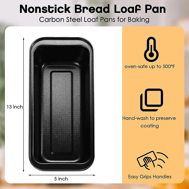 Nonstick loaf pan in carbon steel – ideal for bread, toast, brownies, and meatloaf