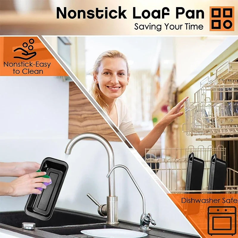 Nonstick loaf pan in carbon steel – ideal for bread, toast, brownies, and meatloaf