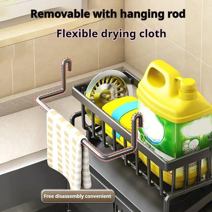 Self-draining sink rack for sponges and towels – keeps your kitchen organized A breathe of home
