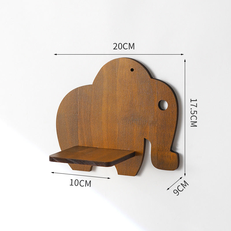 Retro Wall Home Decor Hydroponic Plant Solid Wood Shelving A breathe of home