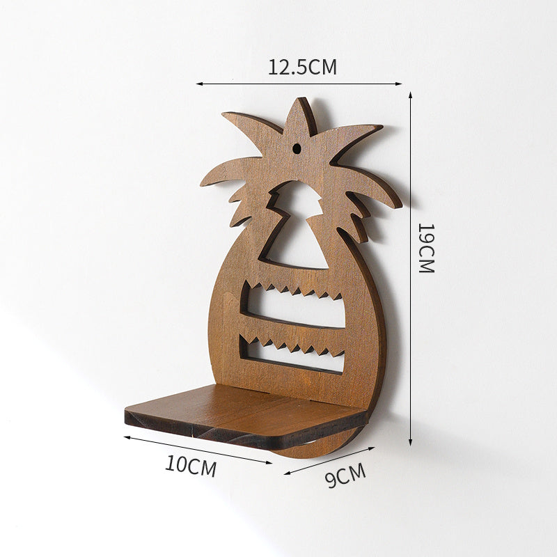 Retro Wall Home Decor Hydroponic Plant Solid Wood Shelving A breathe of home